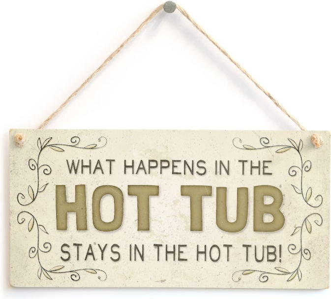 Tub Sign Plaque 