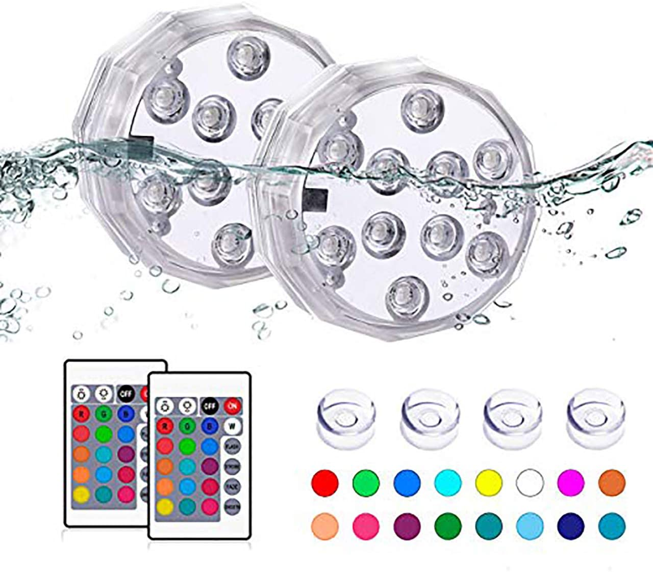 Submersible LED Lights with Remote