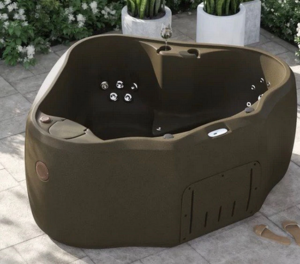 Aquarest Spas 2-Person Small Brown Hot Tub For 2 People