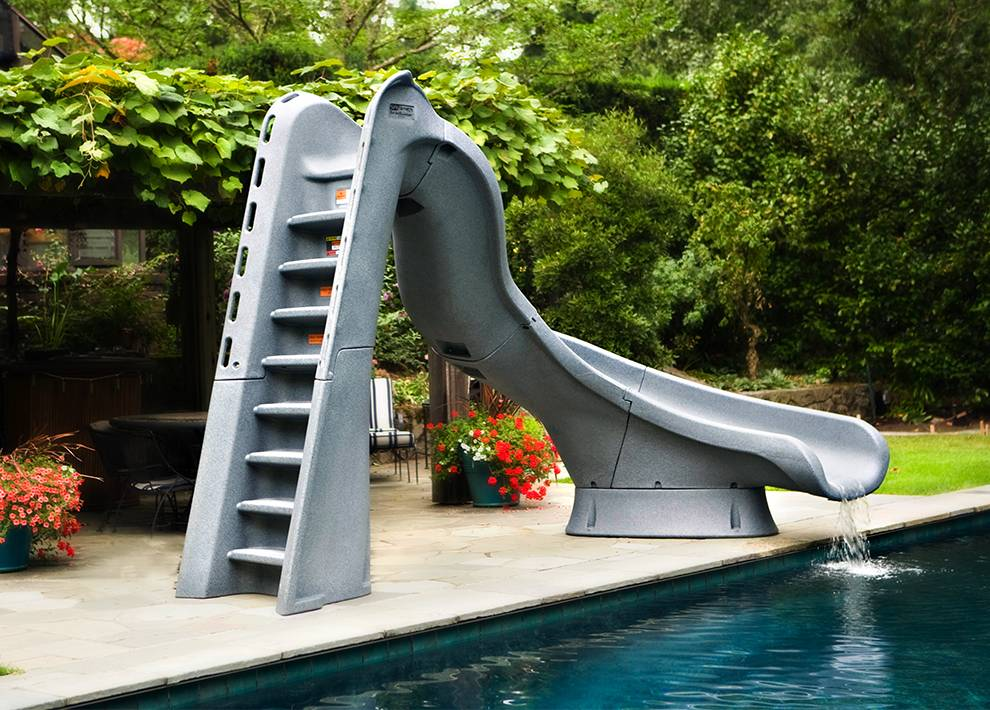 S.R. Smith TurboTwister Gray Hard Shell Pool Slide