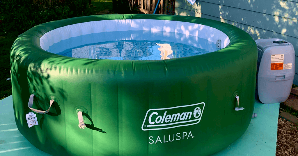 Coleman SaluSpa green portable Inflatable Hot Tub