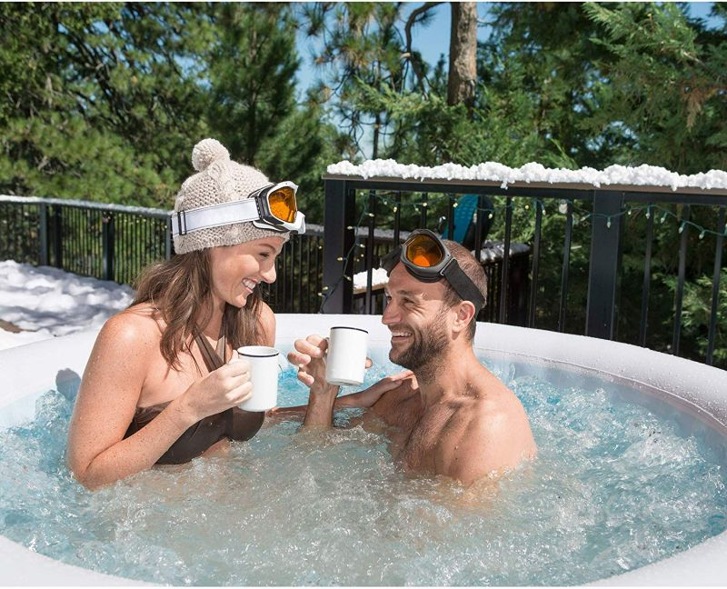 Can I use a soft-sided hot tub in winter?