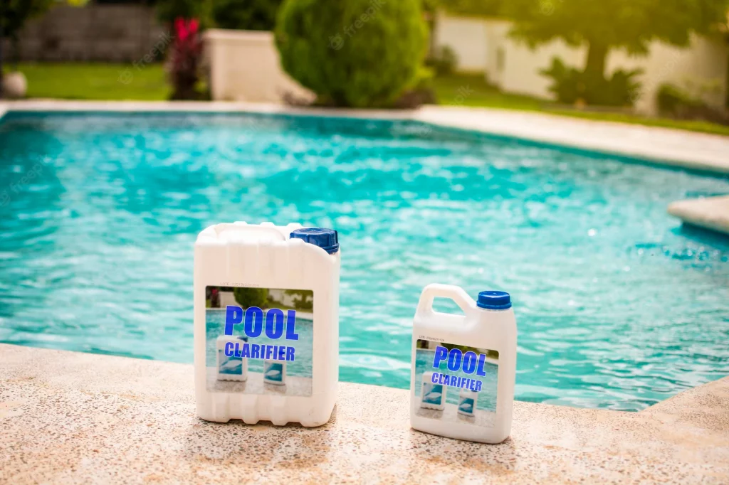 We can see the pool bottom because the water is clear, and debris does not interfere with light rays penetrating it. Over time, small particles can accumulate in the water, so it will become cloudy because light cannot penetrate solids. But why should I know it? It is necessary to 100% understand how the pool clarifier works. This product is a coagulant. It affects very small particles to collect them into larger ones. Due to this, the filter can stop them. To summarize, the pool clarifier does not eliminate small particles. It collects them into large ones so that, after filtering, they do not fall into the water again. Top 5 Best Pool Clarifier Detailed Review & Effectiveness Our main goal is to help our readers choose the best pool clarifiers for their needs. Therefore, this review of the best remedies is based entirely on user experience and product reviews. Initially, we collected ten pool clarifiers with an Amazon rating above 4.3 and more than 100 reviews, read more than 500 comments, and left only five products, each of which is the undisputed leader in one of the criteria. Next, let's explore the best pool clarifiers and find out their strengths and weaknesses. 