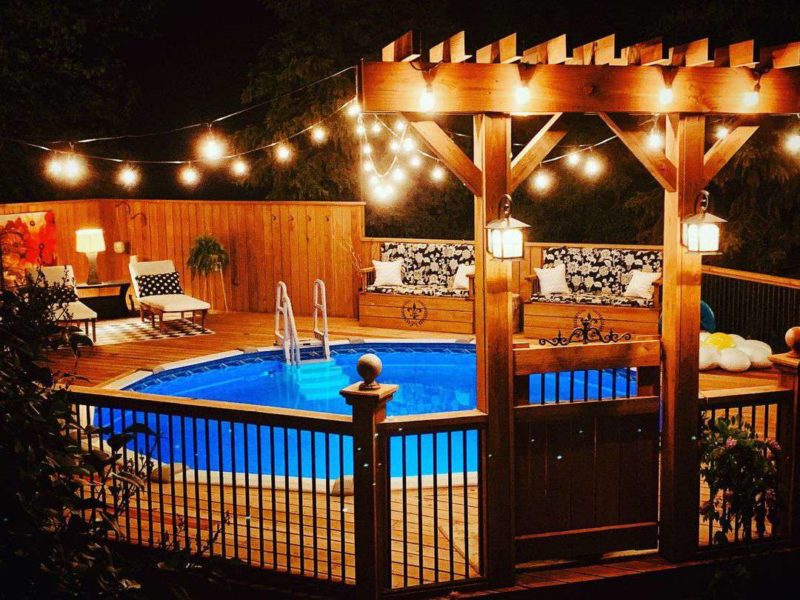 Above ground pool deck ideas on a budget